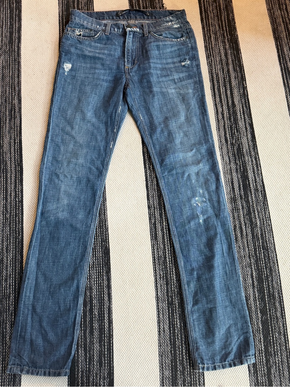 Joe's‎ Jeans Men's Distress Brixton Fit Dark Blue Denim Size 31